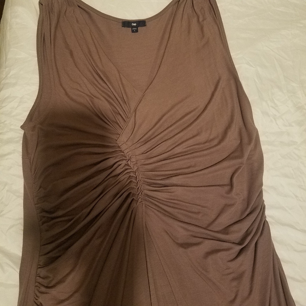 Women brown size large jersey dress